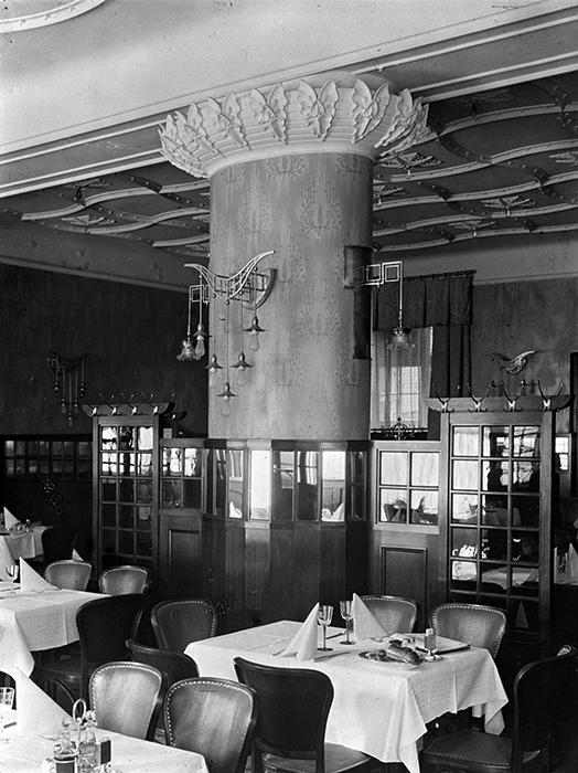 Restaurant Art Deco Bereich um 1917